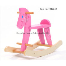 High Quality Wooden Baby Rocking Horse-Wooden Rocker with Flower